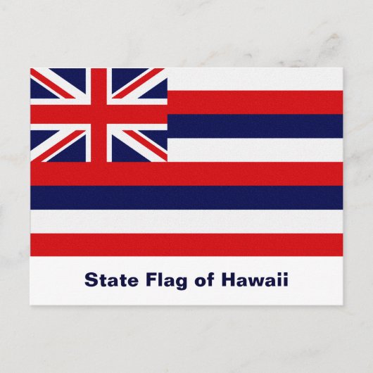 Carte Postale Drapeau d'État d'Hawaii (Devant)