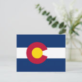 Carte Postale Drapeau d'Etat du Colorado (Debout devant)
