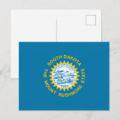Carte Postale Drapeau d'État du Dakota du Sud (Devant / Derrière)