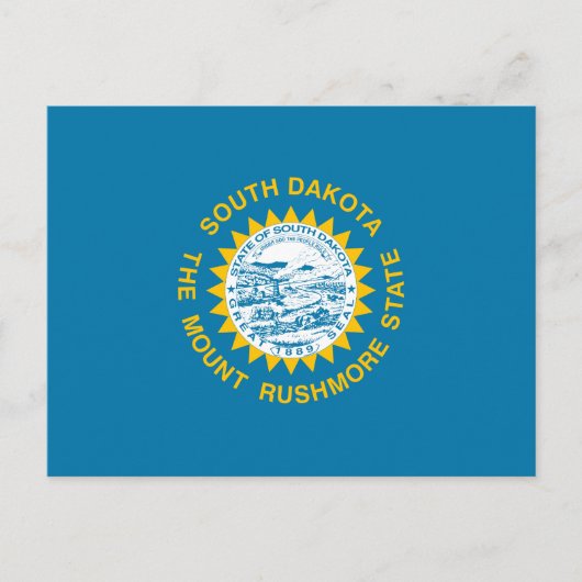 Carte Postale Drapeau d'État du Dakota du Sud (Devant)