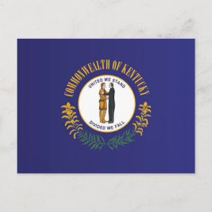 Carte Postale Drapeau d'Etat du Kentucky, États-Unis