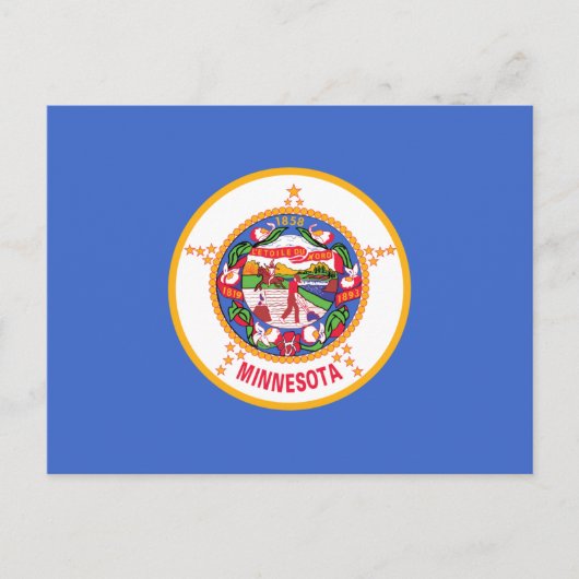 Carte Postale Drapeau d'État du Minnesota (Devant)