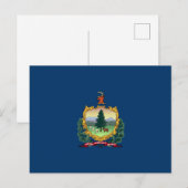 Carte Postale Drapeau d'État du Vermont (Devant / Derrière)