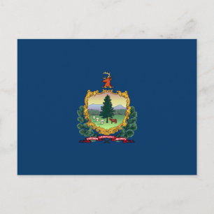 Carte Postale Drapeau d'État du Vermont