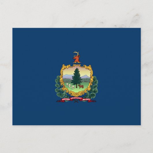 Carte Postale Drapeau d'État du Vermont (Devant)