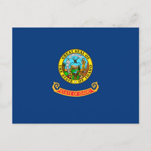 Carte Postale Drapeau d'État Idaho (Devant)