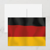 Carte Postale Drapeau Deutschland Allemagne Bundesflagge (Devant / Derrière)
