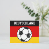 CARTE POSTALE DRAPEAU DEUTSCHLAND | FOOTBALL (Debout devant)