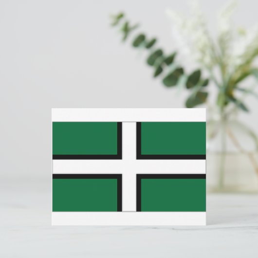 Carte Postale Drapeau Devon (Debout devant)