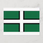 Carte Postale Drapeau Devon (Devant)