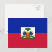 Carte Postale Drapeau d'Haïti (Devant / Derrière)