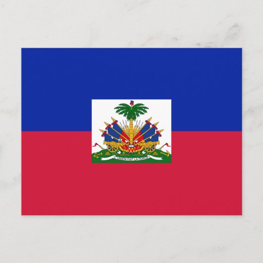 Carte Postale Drapeau d'Haïti (Devant)