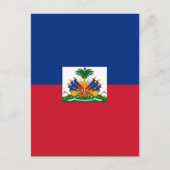 Carte Postale Drapeau d'Haïti (Devant)