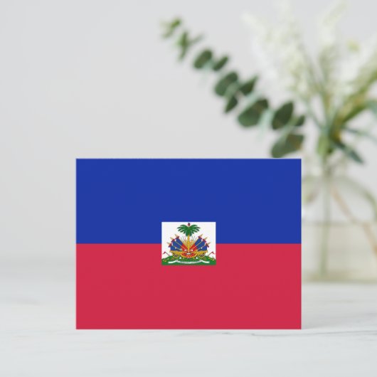 Carte postale Drapeau d'Haïti (Debout devant)