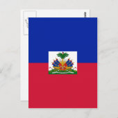 Carte Postale Drapeau d'Haïti (Devant / Derrière)