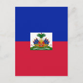 Carte Postale Drapeau d'Haïti (Devant)