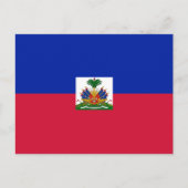 Carte Postale Drapeau d'Haïti (Devant)