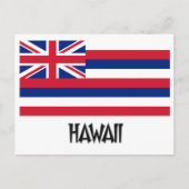 Carte Postale Drapeau d'Hawaii (Devant)