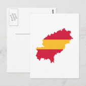 Carte Postale drapeau d'Ibiza Espagne (Devant / Derrière)