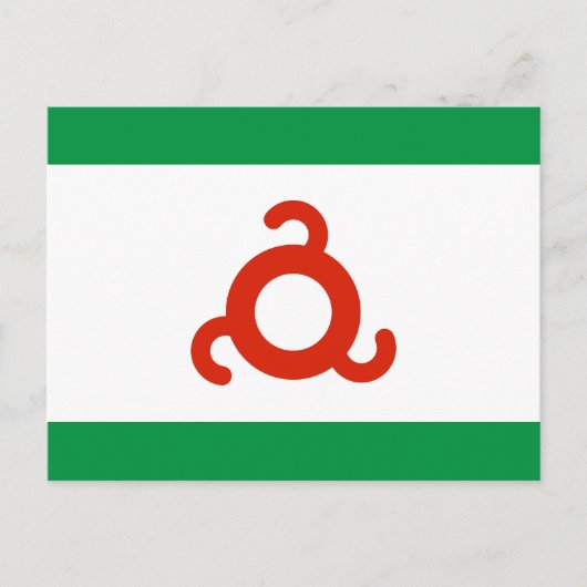 Carte Postale Drapeau d'Ingushetie (Devant)