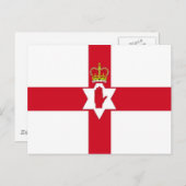 Carte Postale Drapeau d'Irlande du Nord (Devant / Derrière)