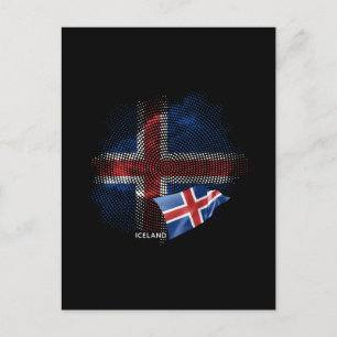 Carte Postale Drapeau d'Islande