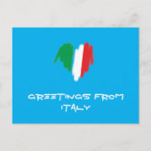 Carte Postale Drapeau distinctif Couleurs italiennes Graffiti Co (Devant)