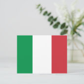 Carte Postale Drapeau d'Italie (Debout devant)