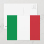 Carte Postale Drapeau d'Italie (Devant / Derrière)