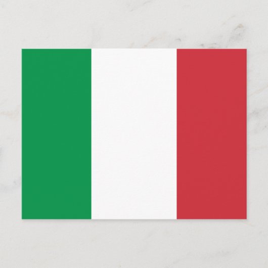Carte Postale Drapeau d'Italie (Devant)