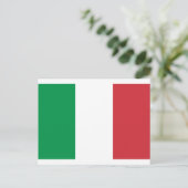 Carte Postale Drapeau d'Italie (Debout devant)