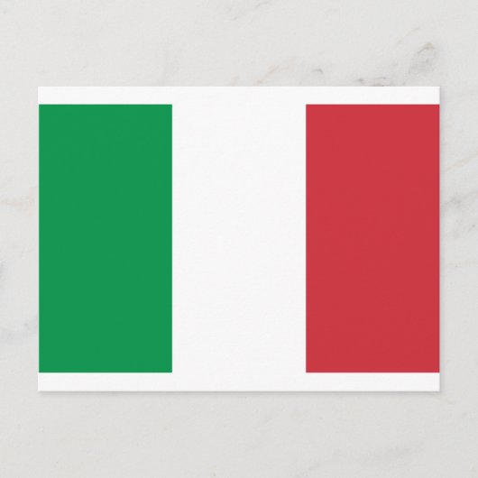 Carte Postale Drapeau d'Italie (Devant)