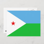 Carte postale Drapeau Djibouti (Devant / Derrière)