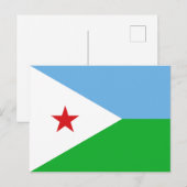 Carte postale Drapeau Djibouti (Devant / Derrière)