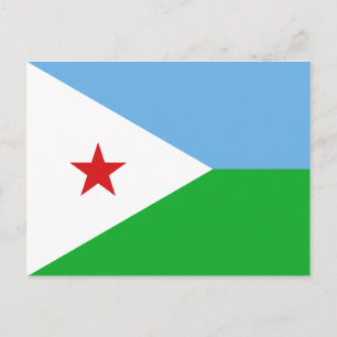 Carte postale Drapeau Djibouti