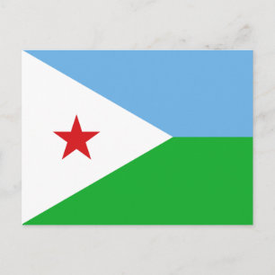 Carte Postale Drapeau Djibouti