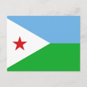 Carte Postale Drapeau Djiboutien, Drapeau de Djibouti (Devant)