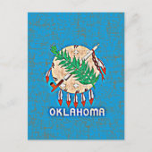 CARTE POSTALE DRAPEAU D'OKLAHOMA (Devant)