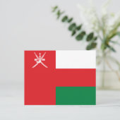 Carte Postale Drapeau d'Oman (Debout devant)