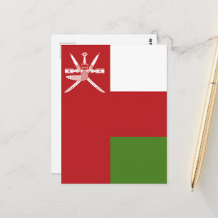 Carte Postale Drapeau d'Oman