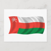 Carte Postale Drapeau d'Oman (Devant)