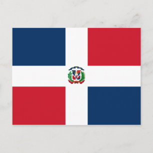 Carte Postale Drapeau dominicain