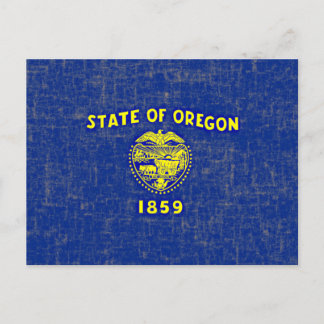 CARTE POSTALE DRAPEAU D'OREGON