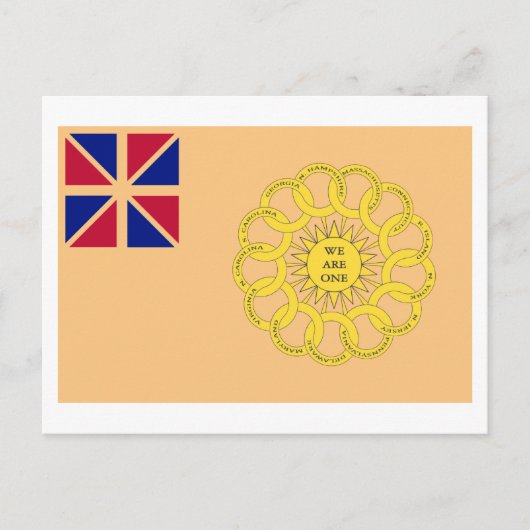 Carte Postale Drapeau du 2e régiment du New Hampshire (Devant)