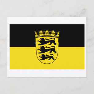 Carte Postale Drapeau du Bade-Wurtemberg