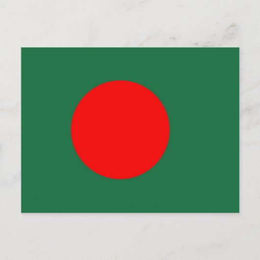 Carte Postale Drapeau du Bangladesh (Devant)