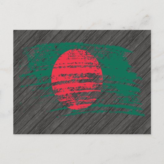 Carte Postale Drapeau du Bangladesh cool (Devant)