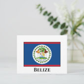Carte Postale Drapeau du Belize (Debout devant)
