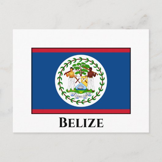 Carte Postale Drapeau du Belize (Devant)