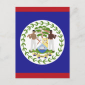 Carte Postale Drapeau du Belize (Devant)